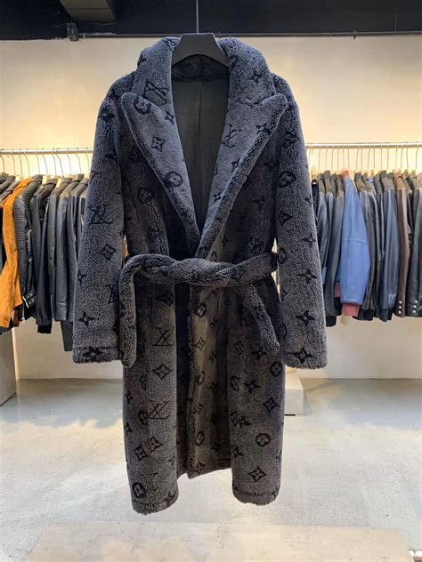 louis vuitton housecoat|Louis Vuitton fuzzy jacket.